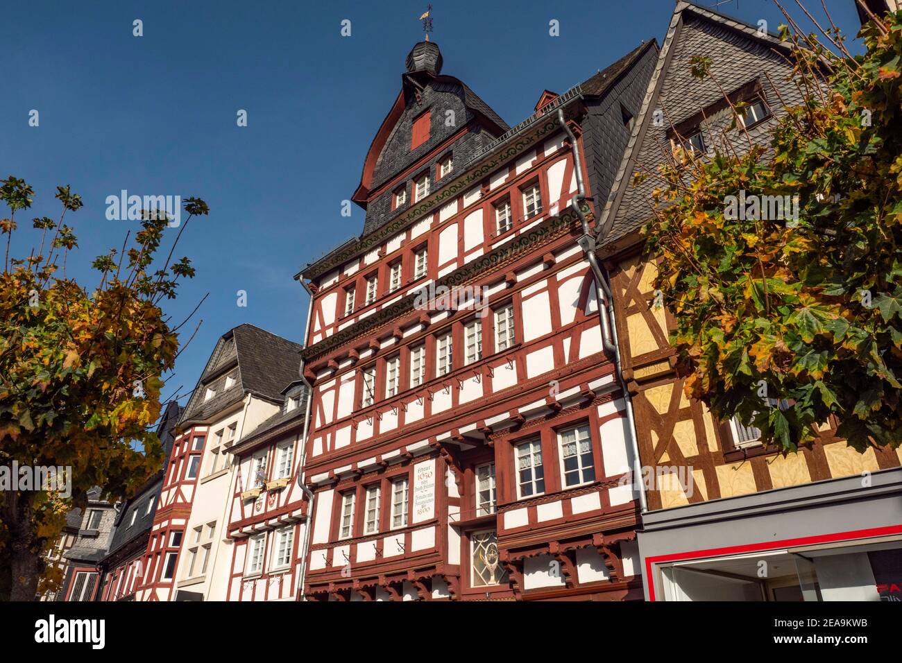 Halftimbered houses on the market in Adenau, Eifel, Rhineland
