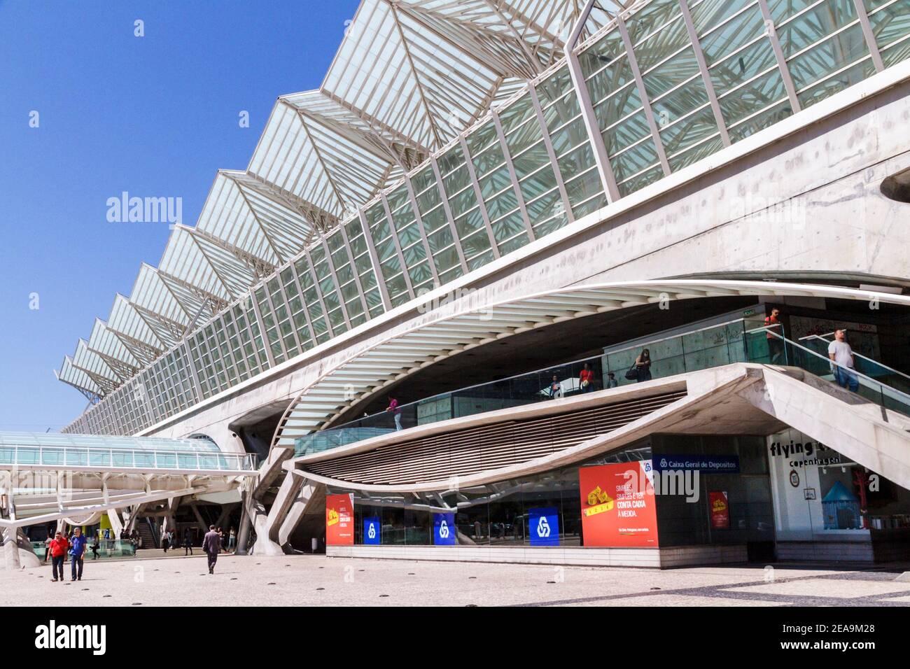 Portugal Lisbon Oriente Gare do Oriente intermodal hub transportation ...