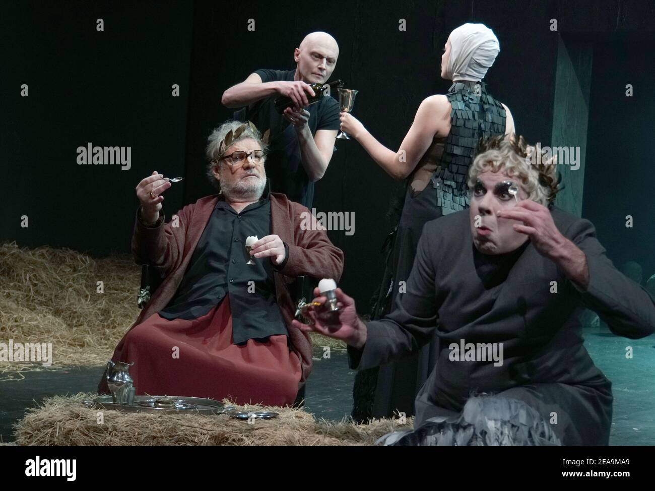 January 19, 2021. - Russia, Moscow. - The Vakhtangov Theatre. 'Romulus ...