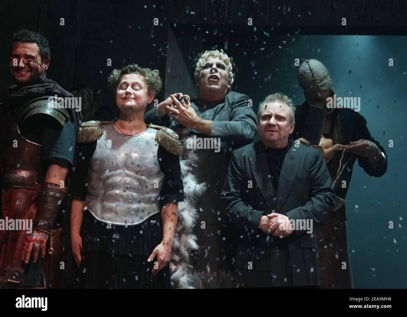 January 19, 2021. - Russia, Moscow. - The Vakhtangov Theatre. 'Romulus ...