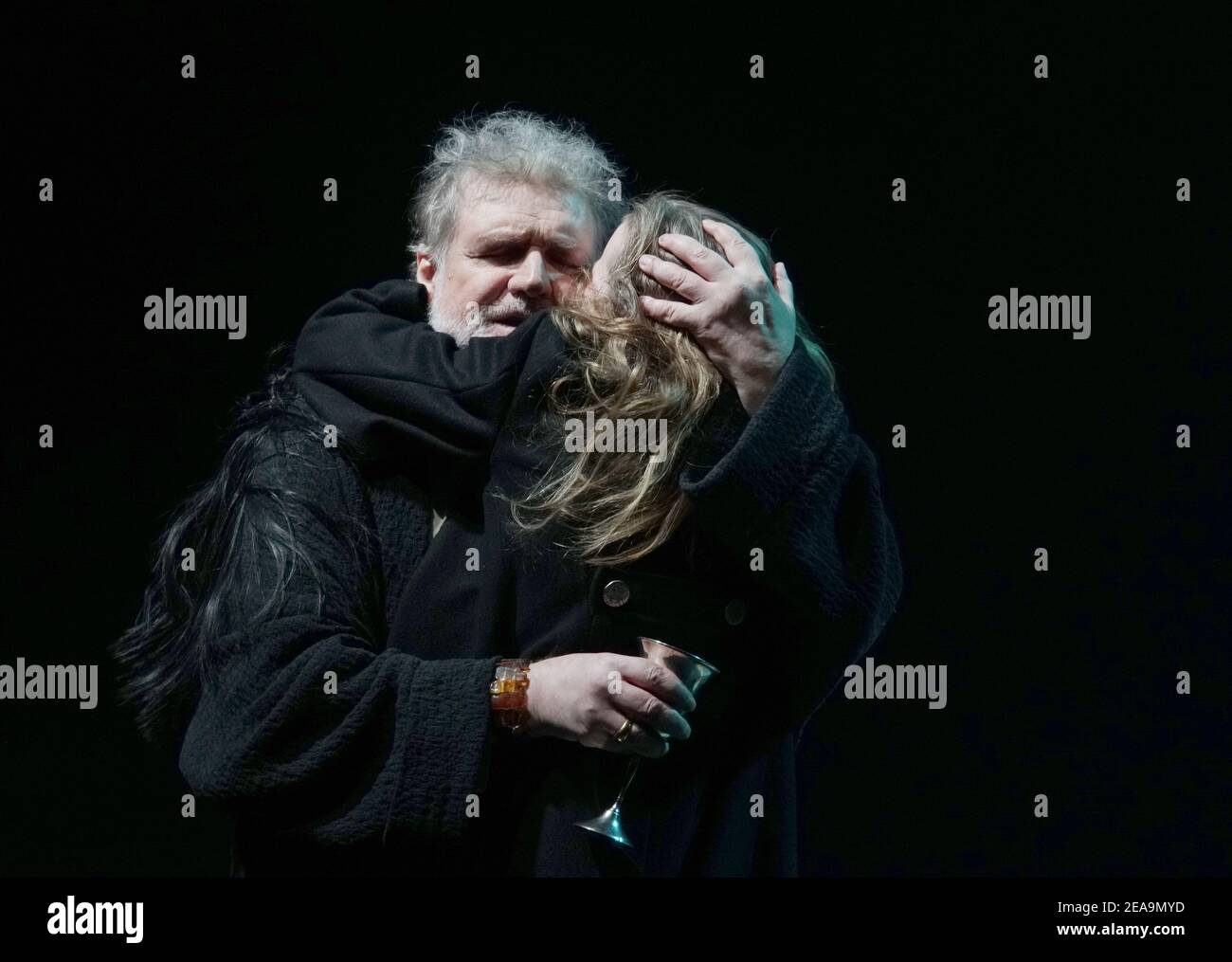 January 19, 2021. - Russia, Moscow. - The Vakhtangov Theatre. 'Romulus ...