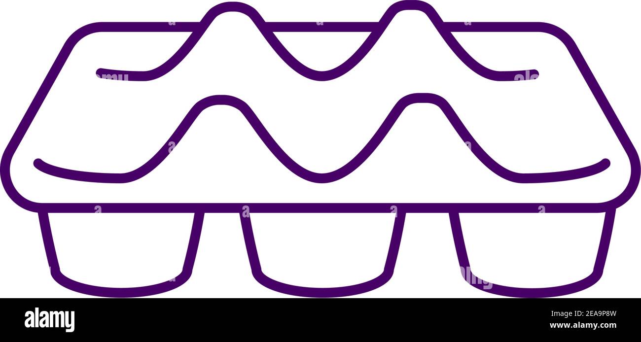 Egg carton RGB color icon Stock Vector Image & Art Alamy