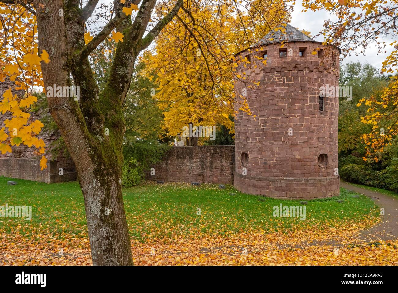 Kerpen Castle in Illingen, Saarland, Germany Stock Photo