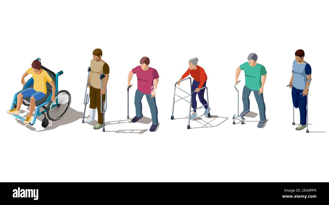 Broken ankle accident wheelchair Cut Out Stock Images & Pictures Alamy