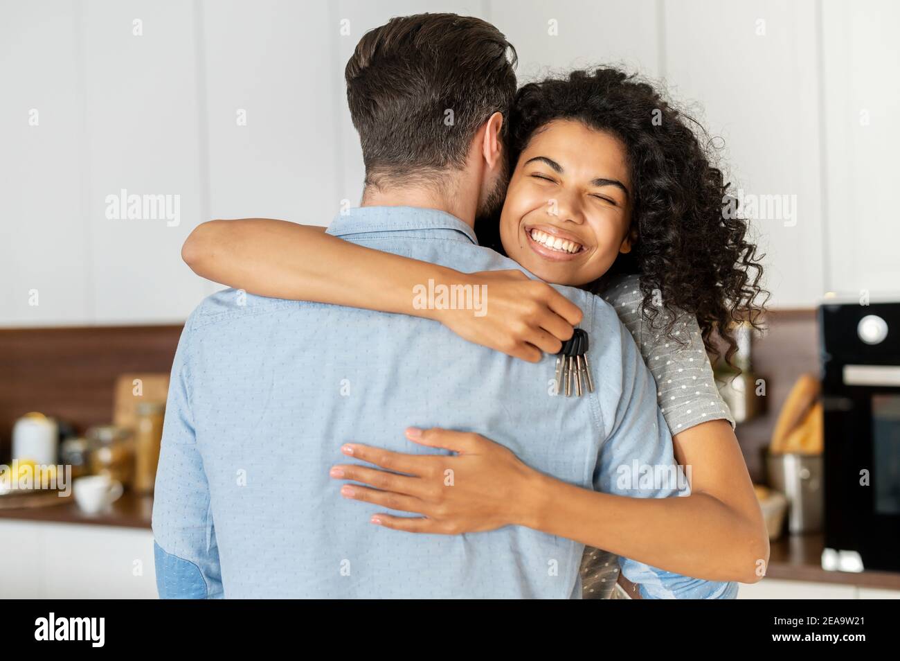 Husband holding hugging new wife hi-res stock photography and images ...