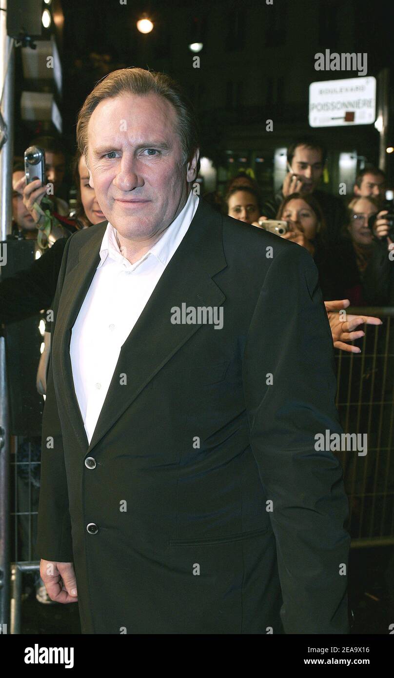 French actor Gerard Depardieu attends the French NRJ cine awards held at Le Grand Rex in Paris, France on September 30, 2005. Photo by Laurent Zabulon/ABACAPRESS.COM Stock Photo