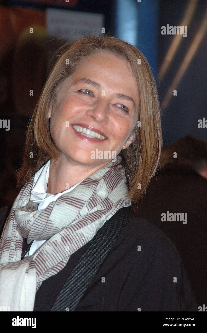 British-born actress Charlotte Rampling poses upon her arrival to the ...