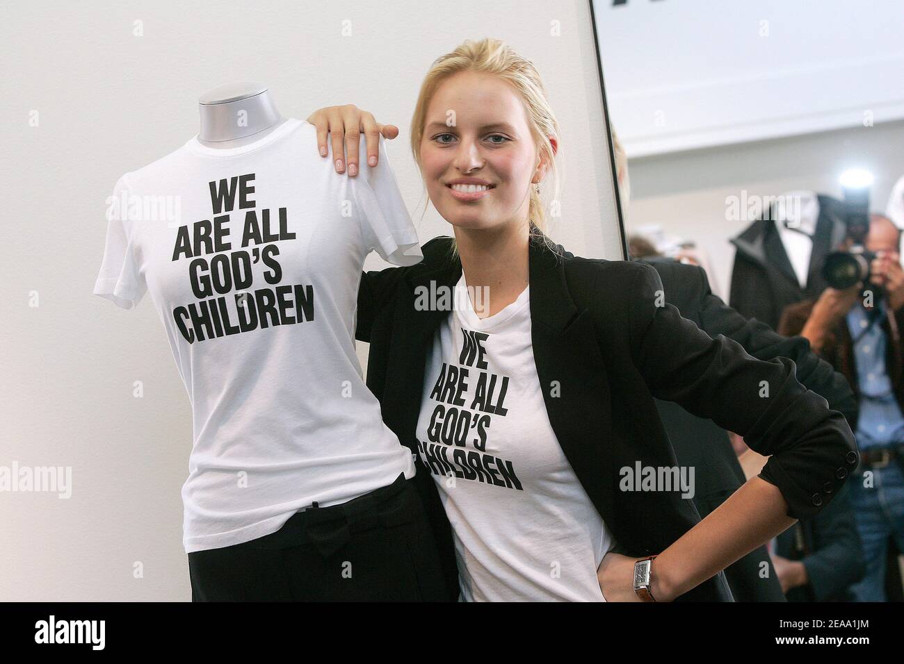 Czech top model Karolina Kurkova launches a t-shirt collection in  collaboration with LA designer James Perse with all proceeds being donated  directly to the twenty-one year old's charity: the Beautiful Life Fund
