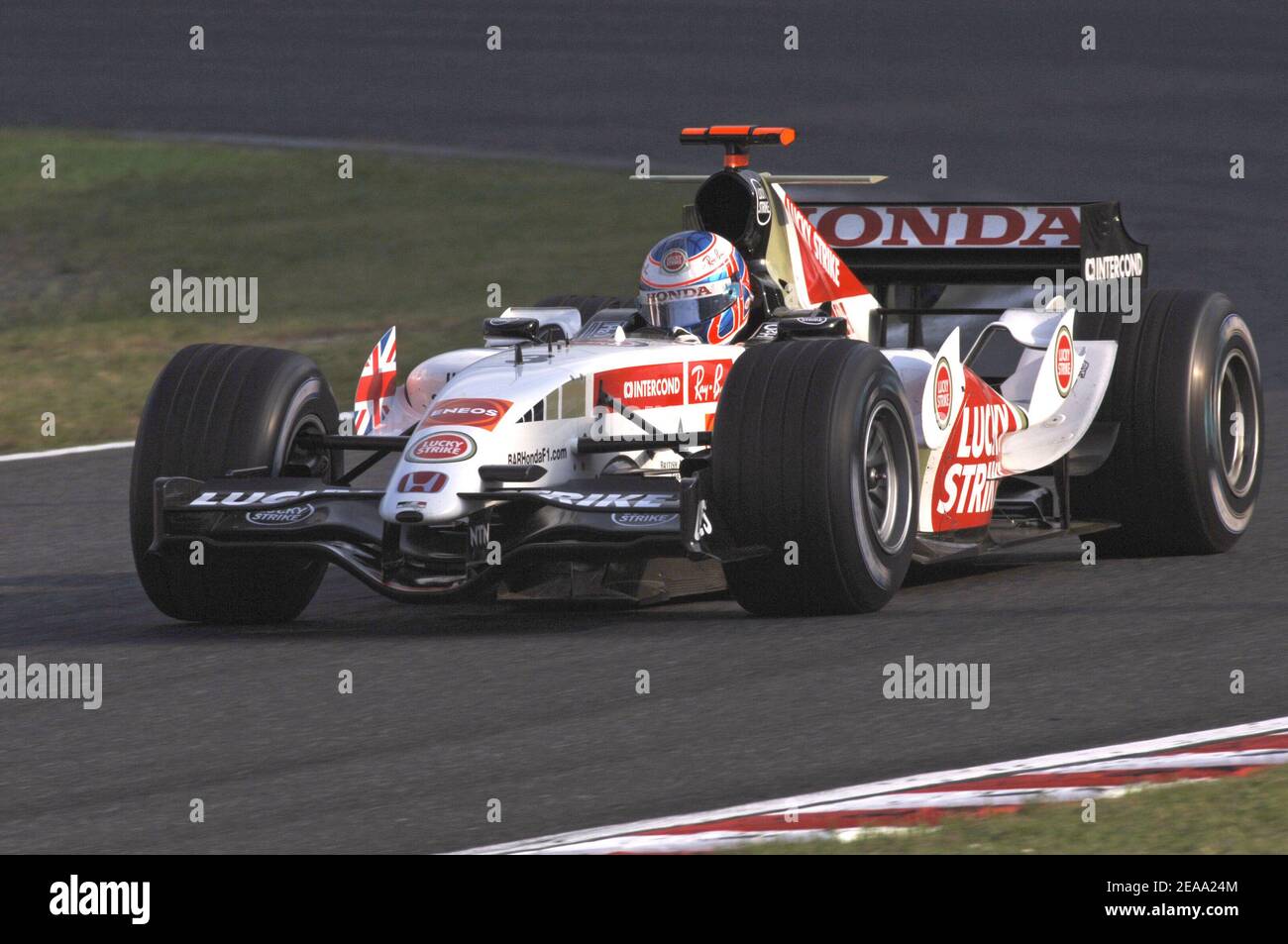 English Formula 1 driver Jason Button (team Bar Honda) during Formula ...