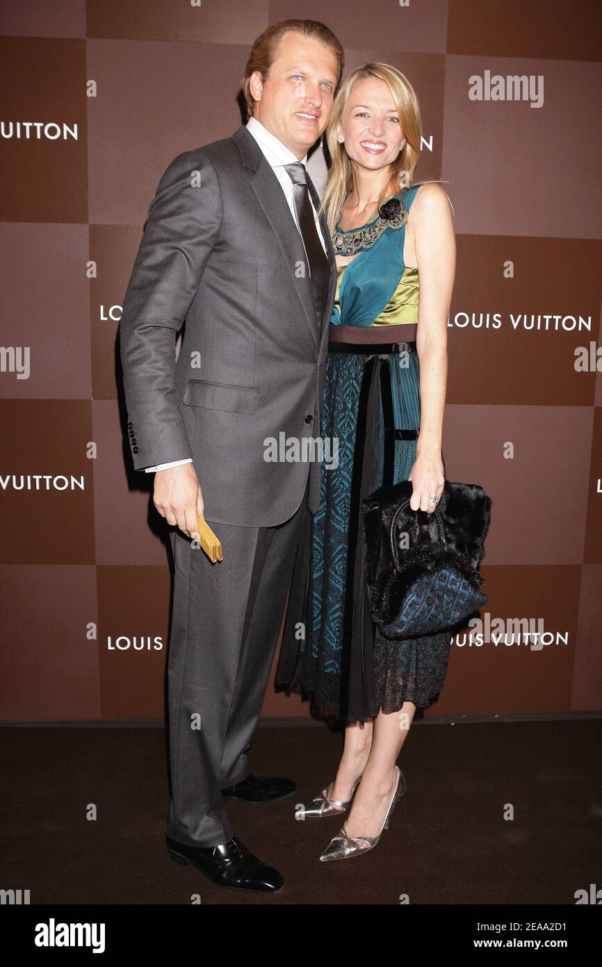 British model Jade Jagger upon arrival to the cocktail reception for the  inauguration of the new Louis Vuitton house on the Champs-Elysees in Paris,  France, on October 9, 2005, ahead of the
