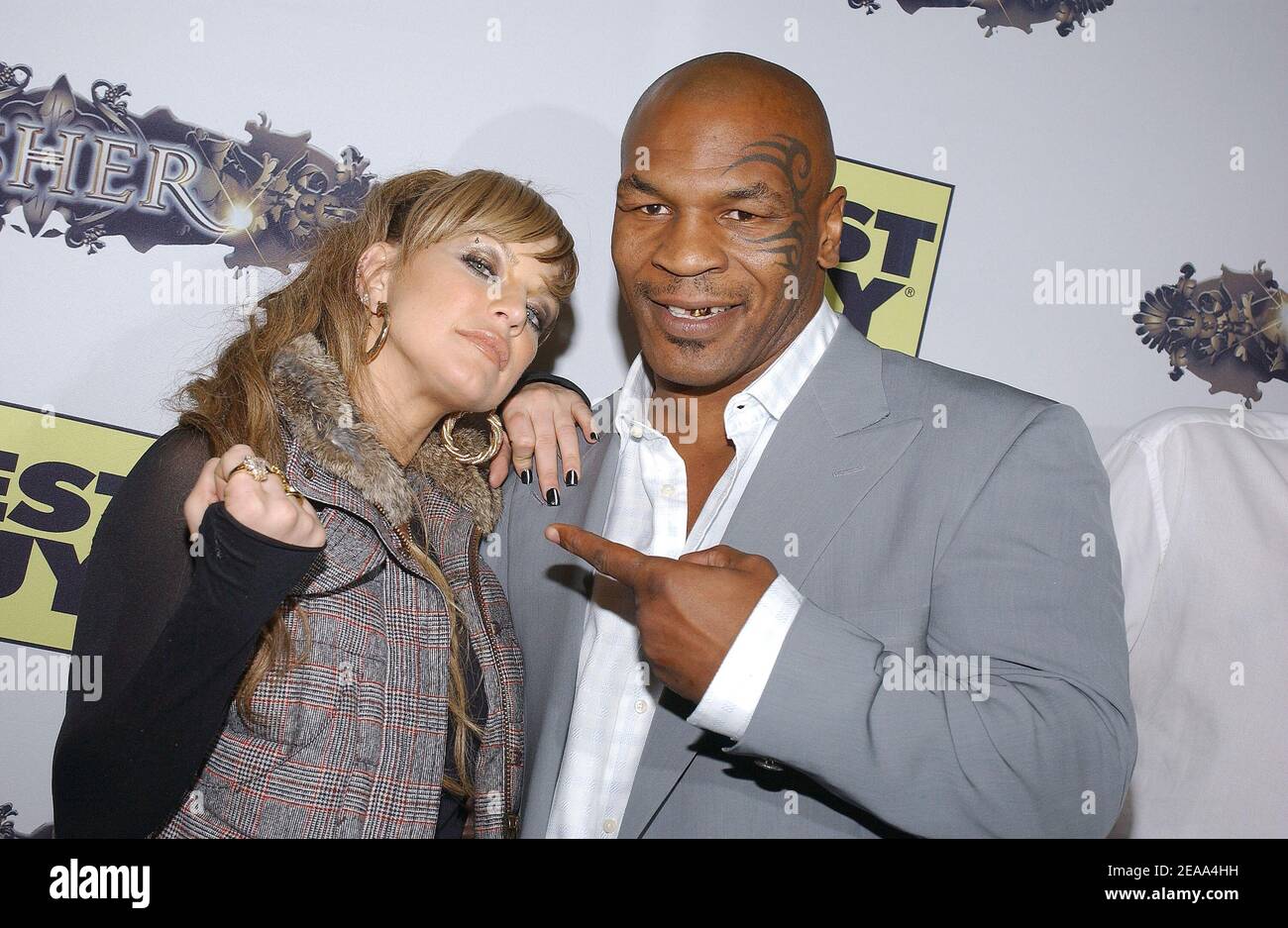 Fergie of Black Eyed Peas and Mike Tyson attend Usher's DVD Launch