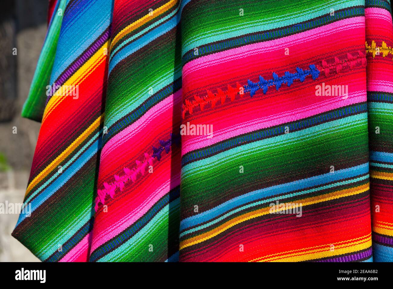 Panajachel, Lake Atitlan Guatemala Traditional Colorful Rainbow