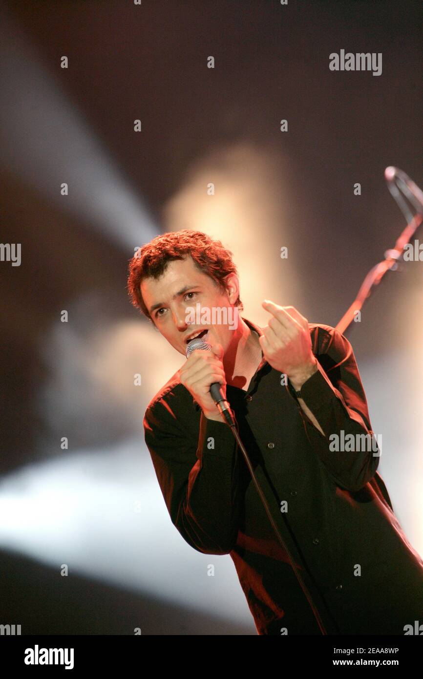 Singer Albin de la Simone performs live during the 'Prix Constantin ...