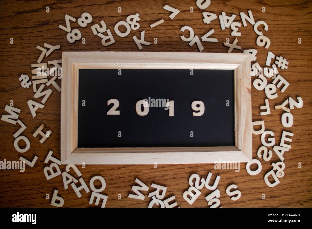 Word Boards of the 2010's Stock Photo