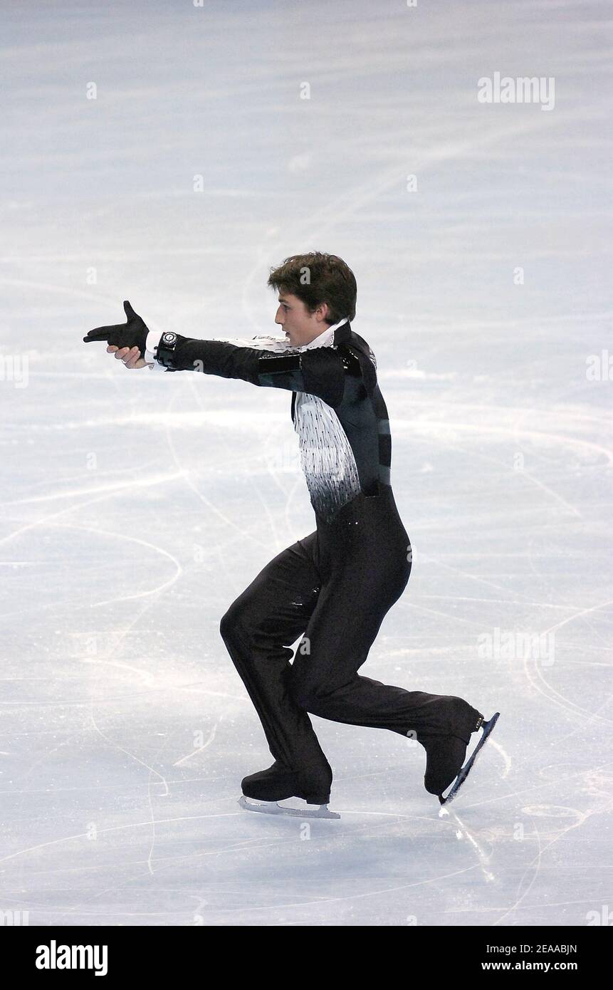 Brian joubert france performs mens hi-res stock photography