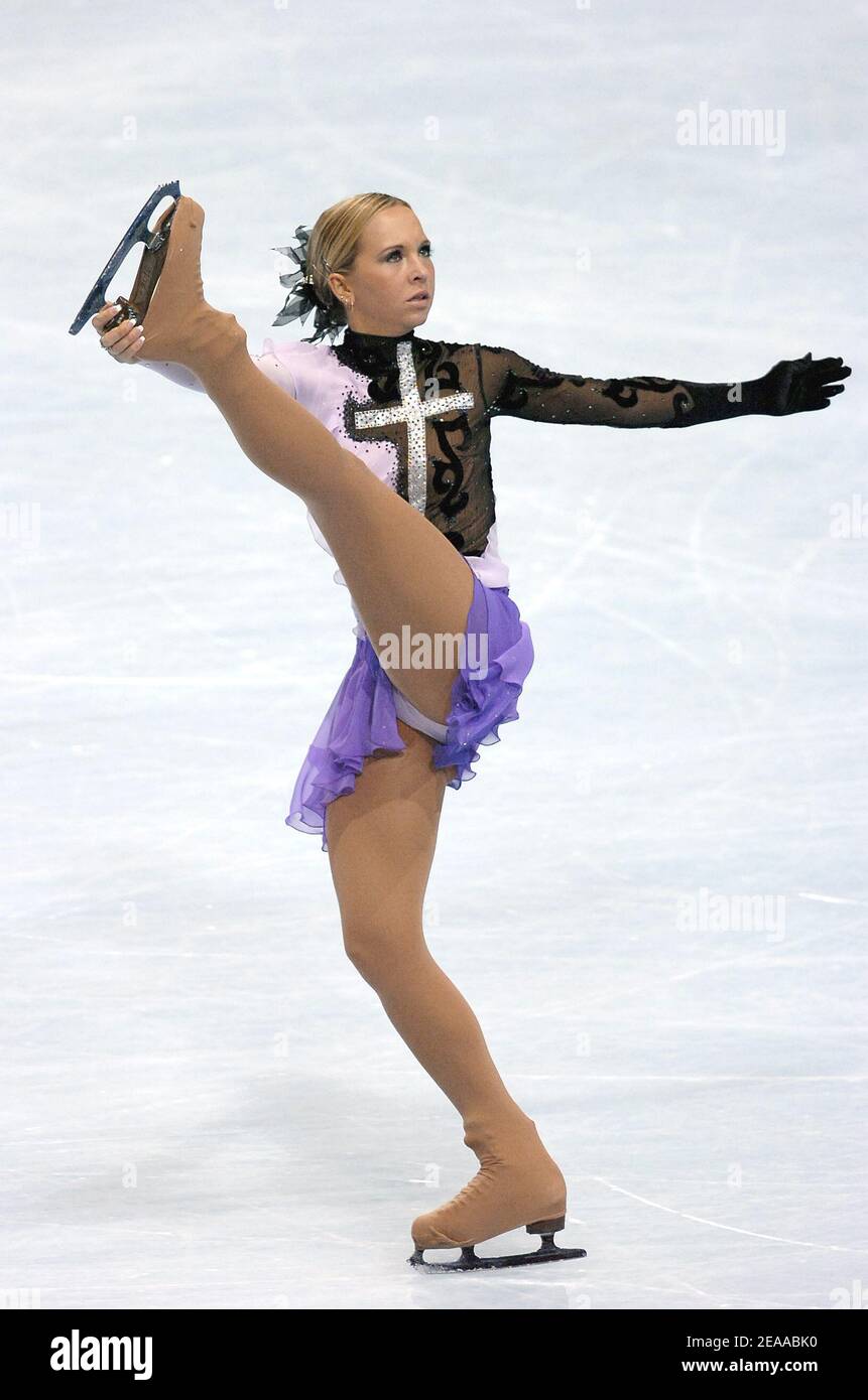 German Anette Dytrt performs during the Ladies short program of the Trophy Bompard, on November 18, 2005 at the Palais-Omnisports-Paris-Bercy in Paris, France. Photo by Nicolas Gouhier/CAMELEON/ABACAPRESS.COM Stock Photo