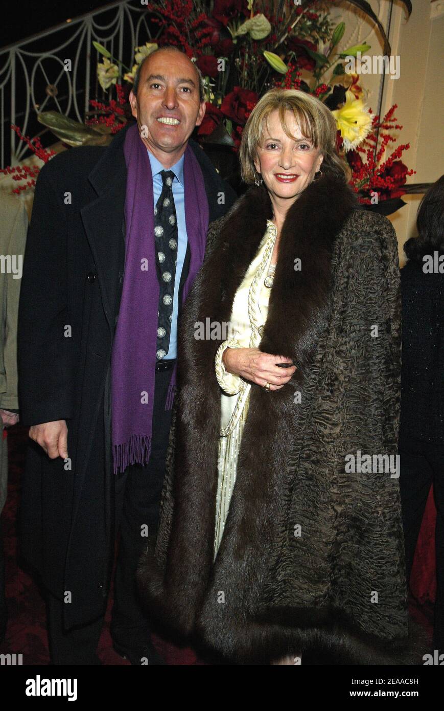 French TV presenter Eve Ruggieri and her husband, sculptor Rachid ...