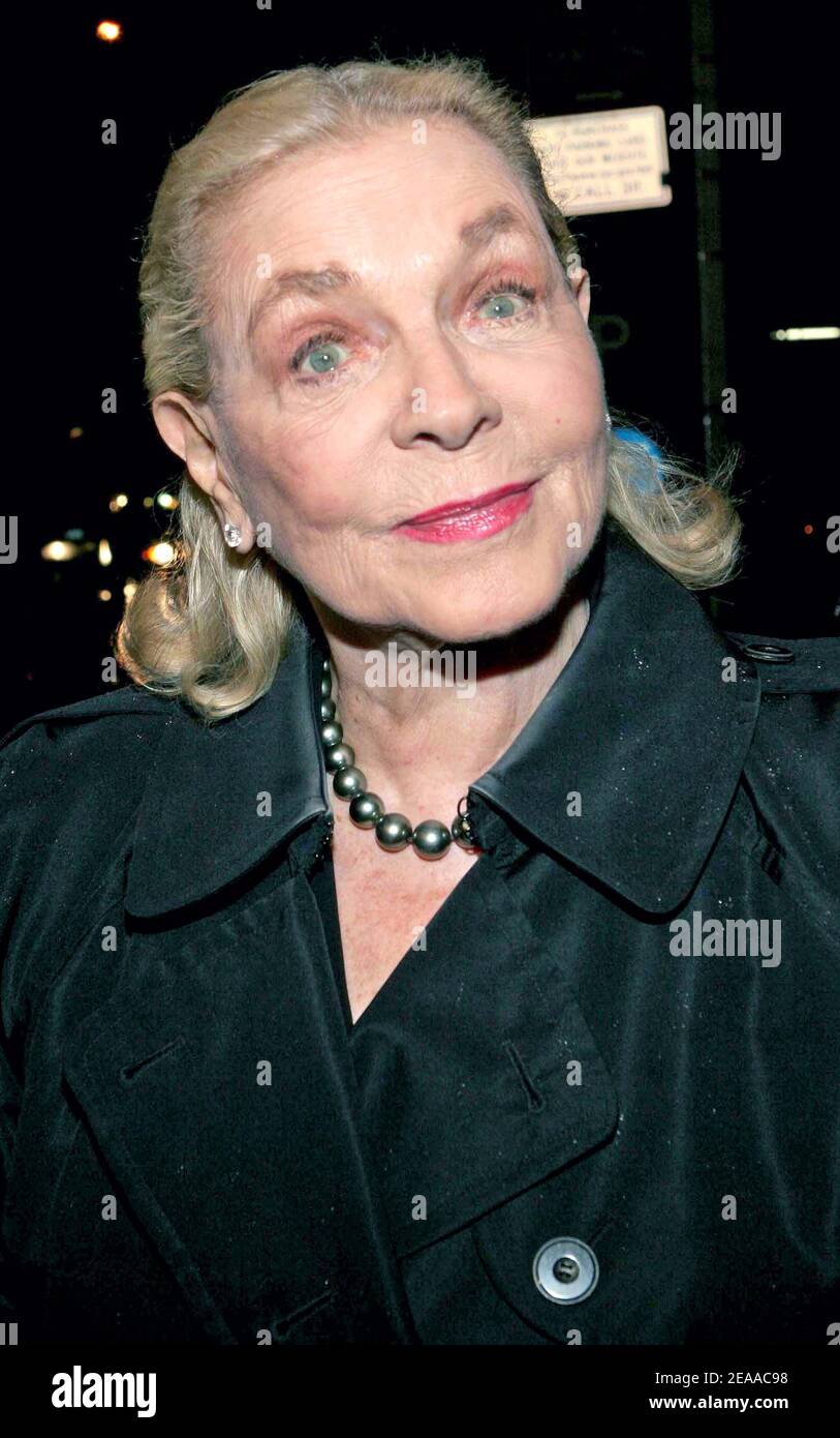 Lauren Bacall attends the premiere of 'The White Countess' in New York