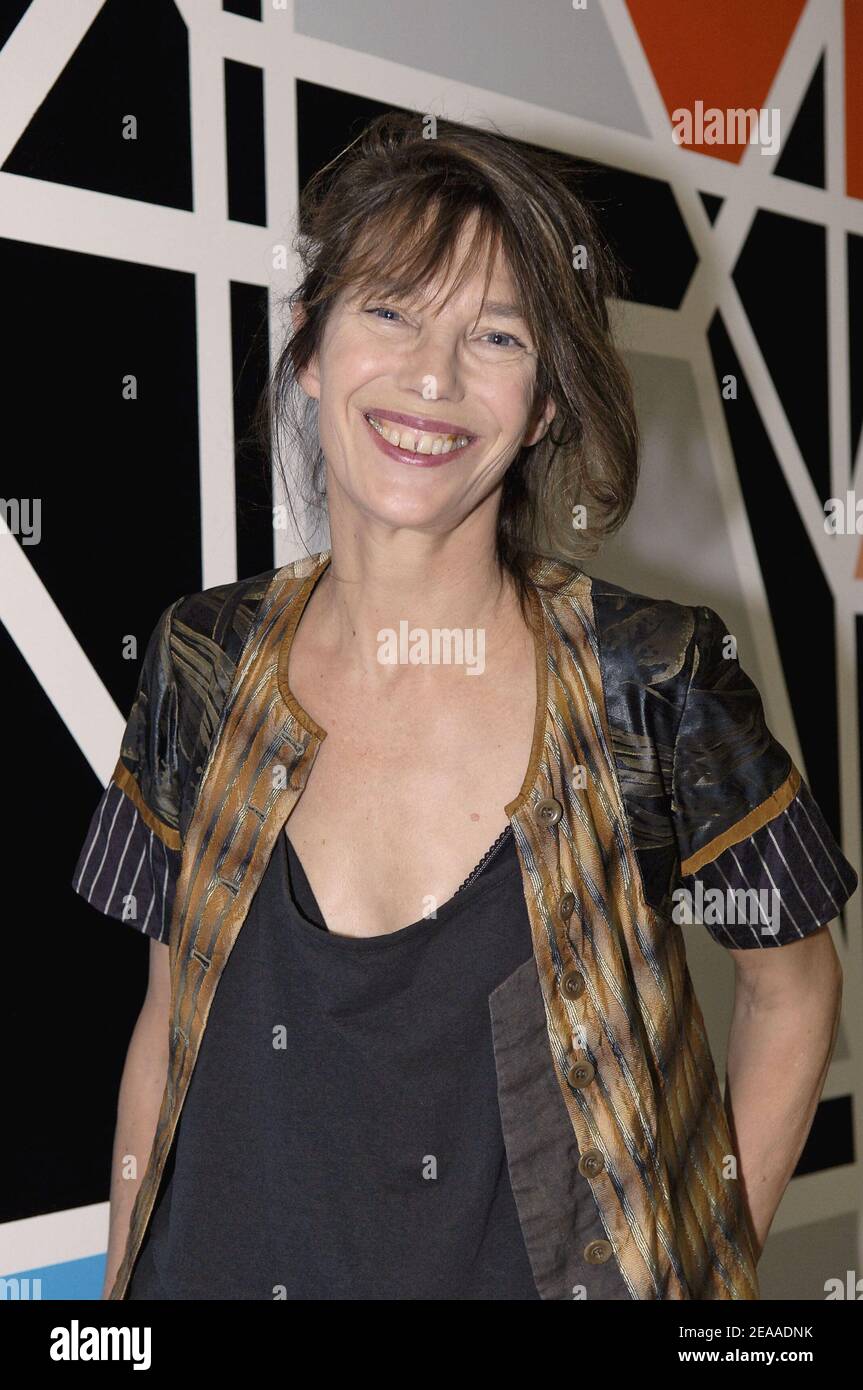 British born singer Jane Birkin poses during the annual evening of the ...