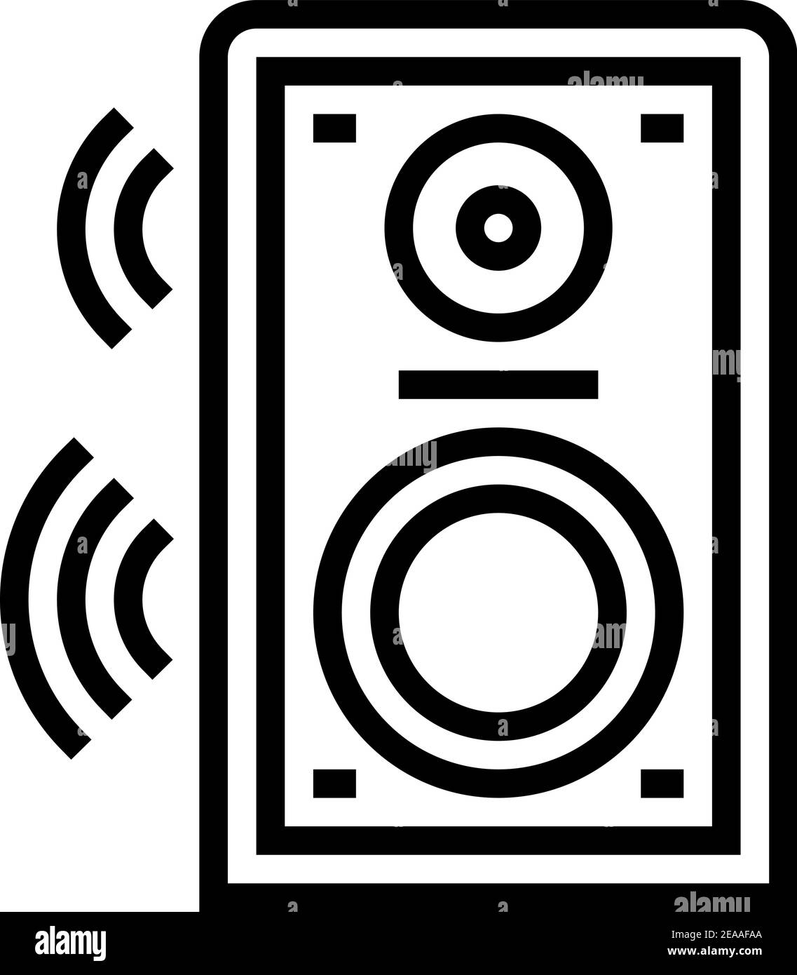 dynamic speaker line icon vector illustration Stock Vector Image & Art ...