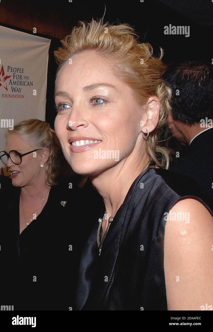 U.S. actress Sharon Stone attends a reception for The 2005 Spirit of ...