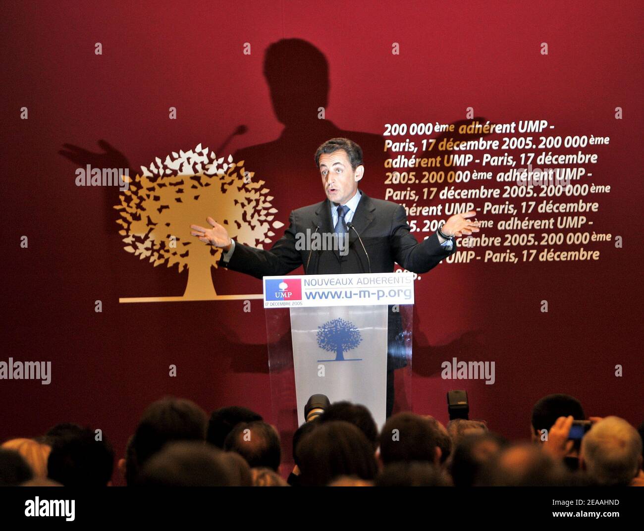Interior Minister and UMP political party head Nicolas Sarkozy ...