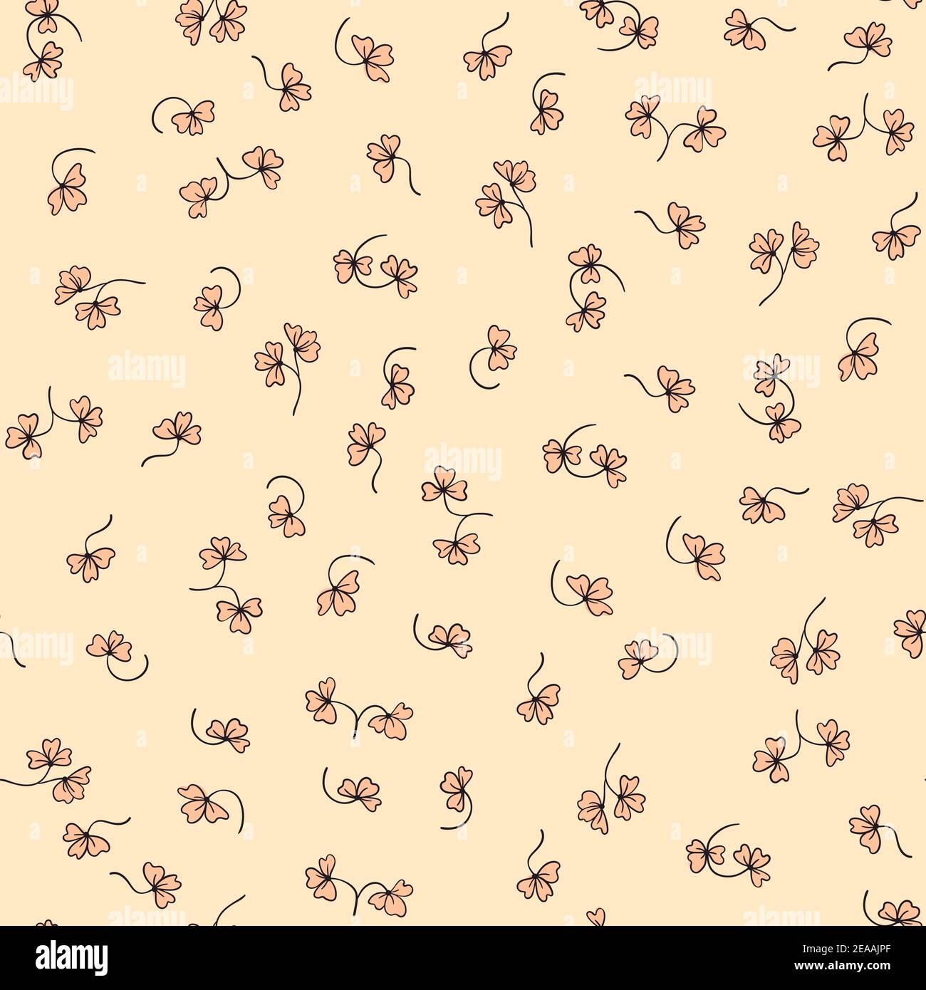 Trendy seamless floral pattern with ornament. Colorful flowers on light  background. Simple minimalistic pattern with nature elements. Vector Stock  Vector Image \u0026 Art - Alamy, image size:1300x1390