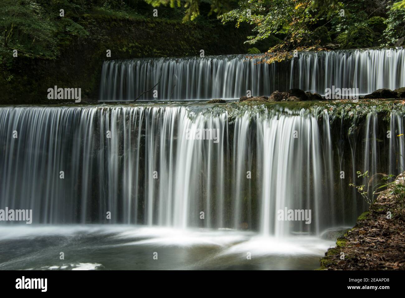 Barrage in the Areuse Stock Photo Alamy