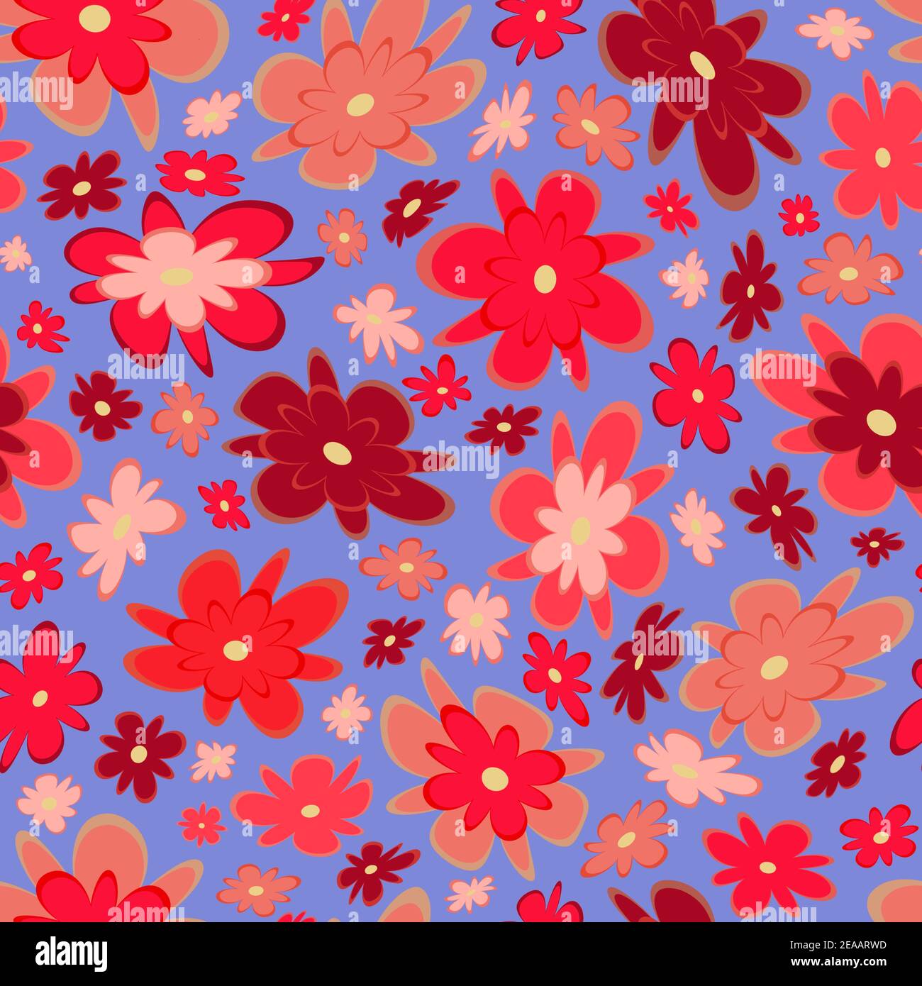 Trendy fabric pattern with miniature flowers.Summer print.Fashion