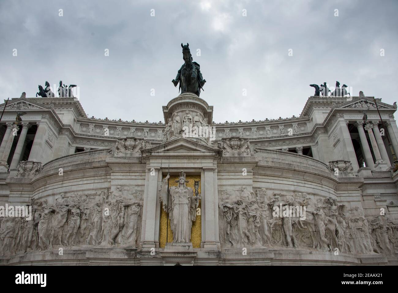 Monumento Vittorio Emanuele II, Rome Stock Photo