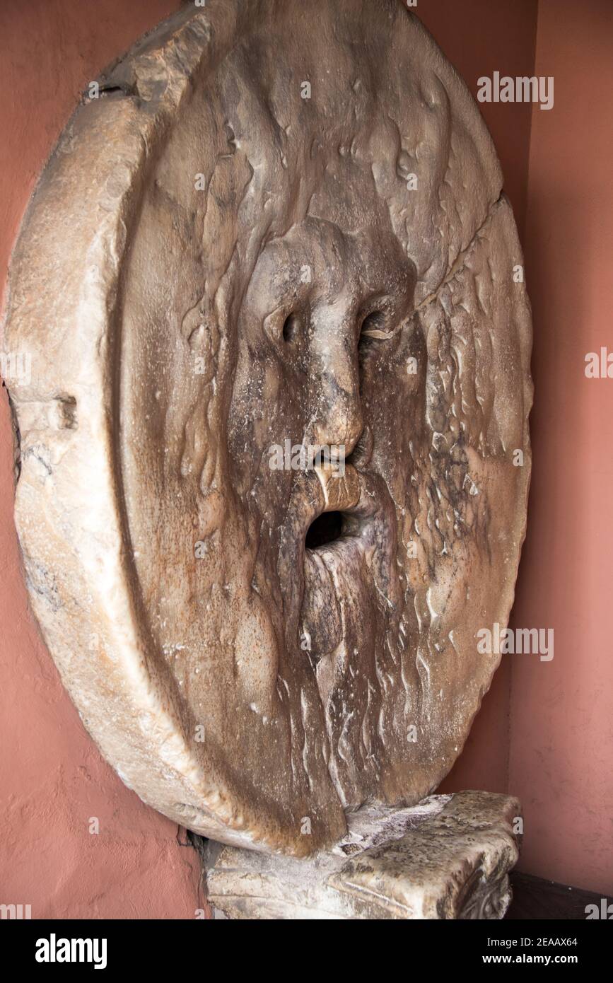Mouth of truth, Rome Stock Photo