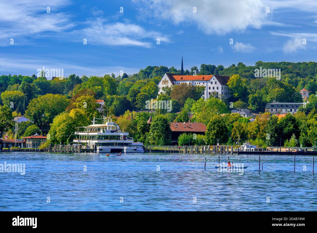 View of Starnberg on Lake Starnberg, Upper Bavaria, Bavaria, Germany,  Europe Stock Photo - Alamy