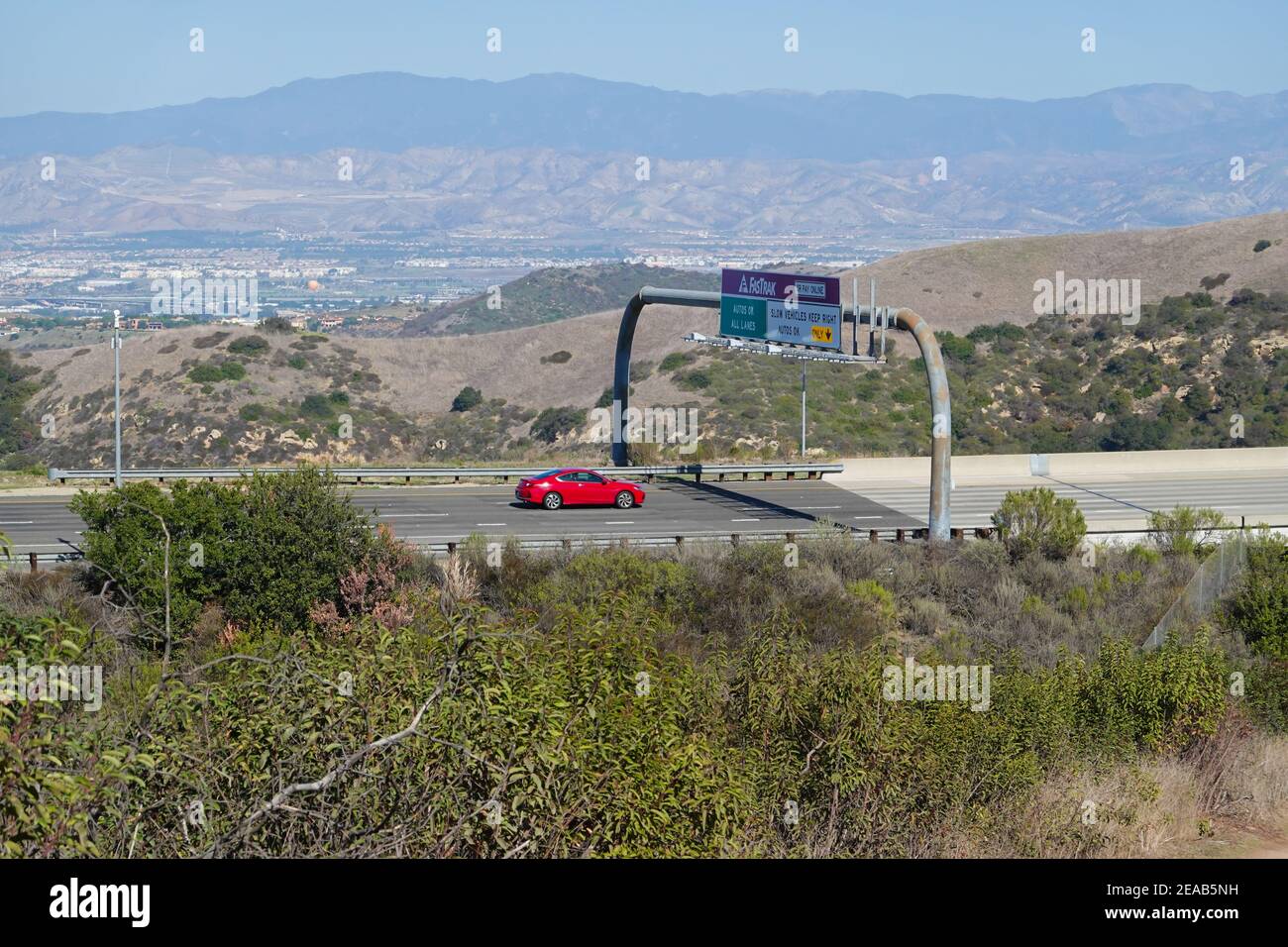California 73 Toll Road. San Joaquin Hills Transportation Corridor. Orange County, California