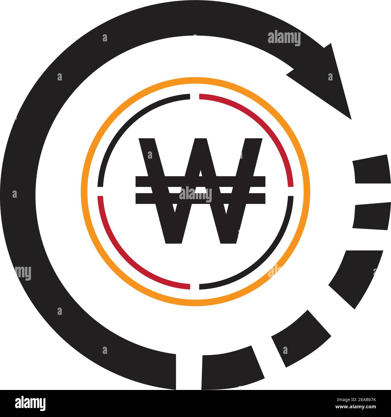 South Korean Won Symbol