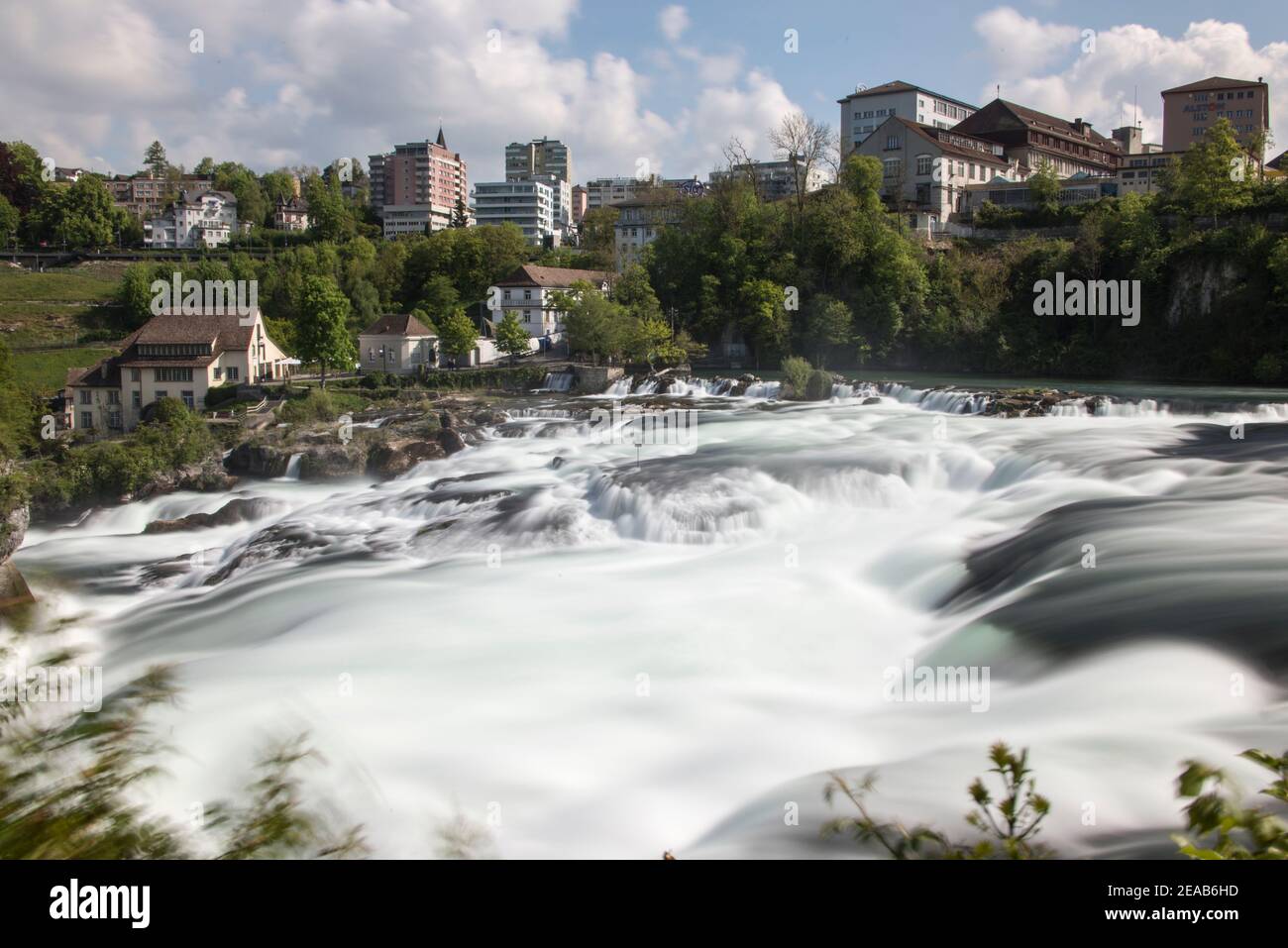 Rhine Falls near Schaffhausen Switzerland Stock Photo