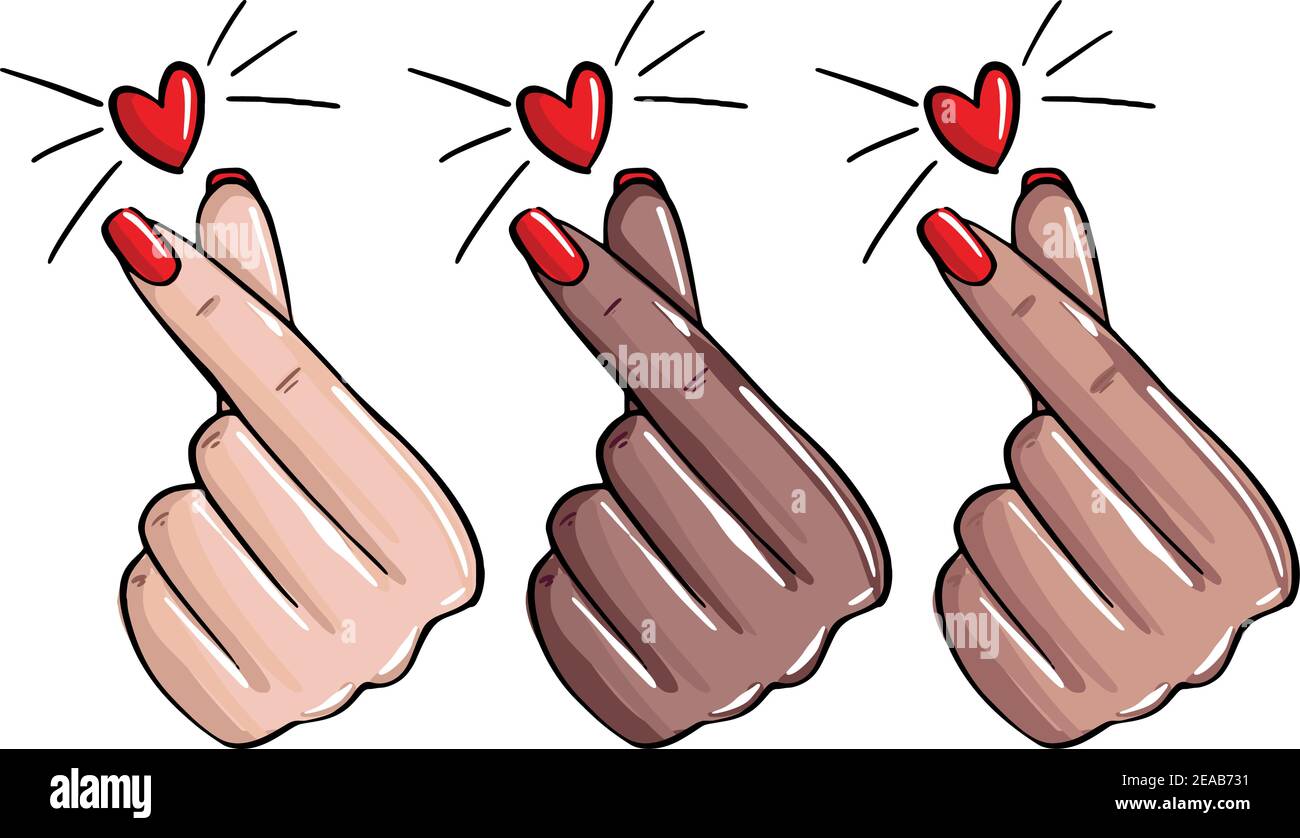 Engagement Nails with Love Emoji Touch