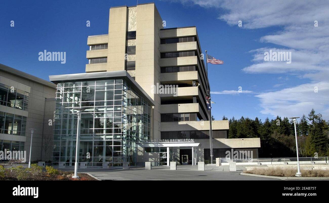 Naval Hospital Bremerton. Stock Photo