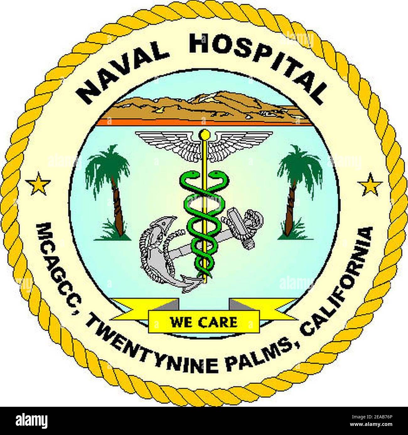 Naval Hospital Twentynine Palms logo Stock Photo Alamy