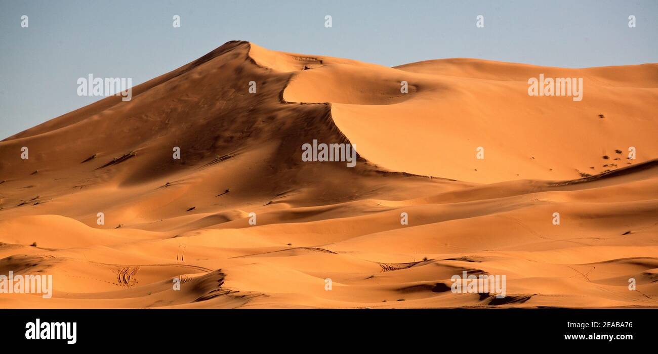 Merzouga Sand Dunes in Morocco Stock Photo Alamy