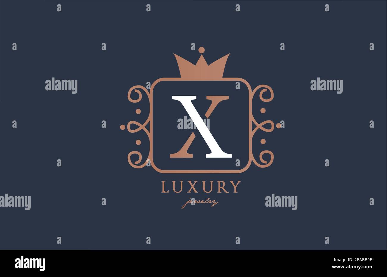 X monogram alphabet letter logo icon in white and blue color. Creative ...