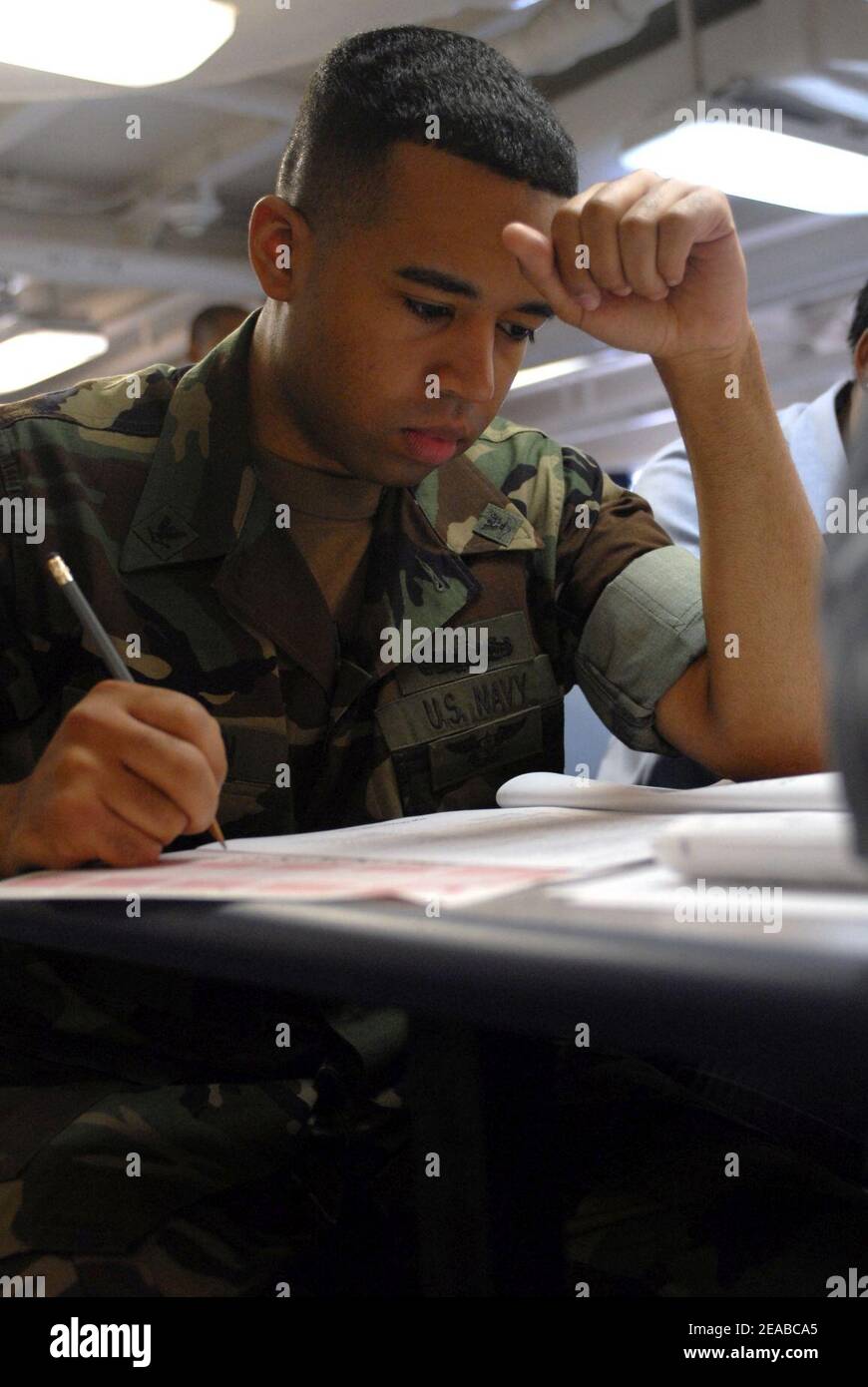 Navy-wide Advancement Exam Stock Photo - Alamy