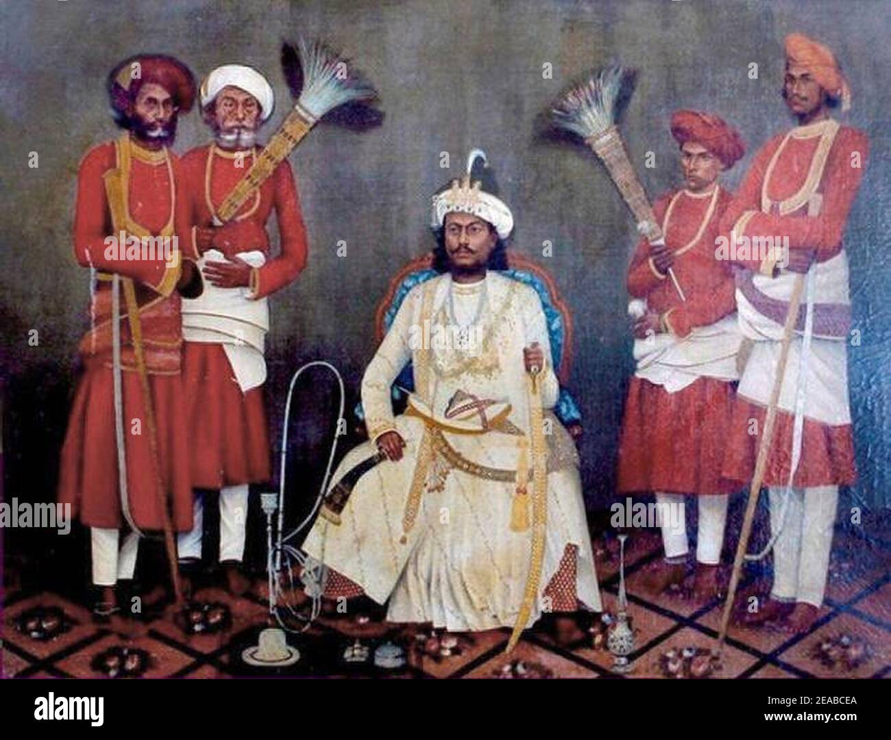 Nawab Sidi Ibrahim Mohammad Yakut Khan II of Sachin 1833 -1873. Stock Photo