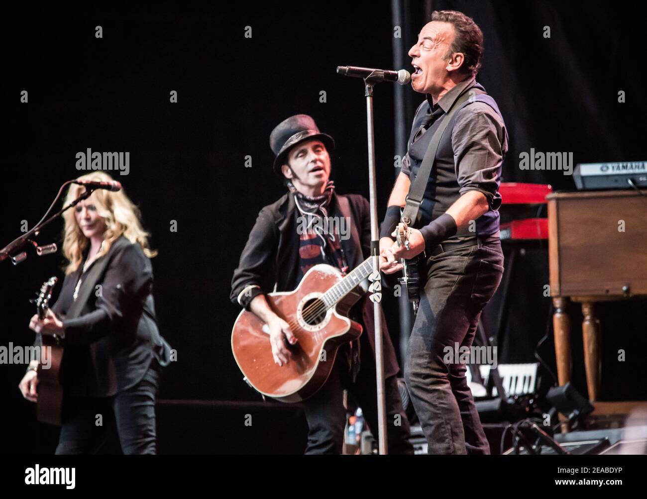 Bruce Springsteen and the EStreet Band live on stage at Wembley