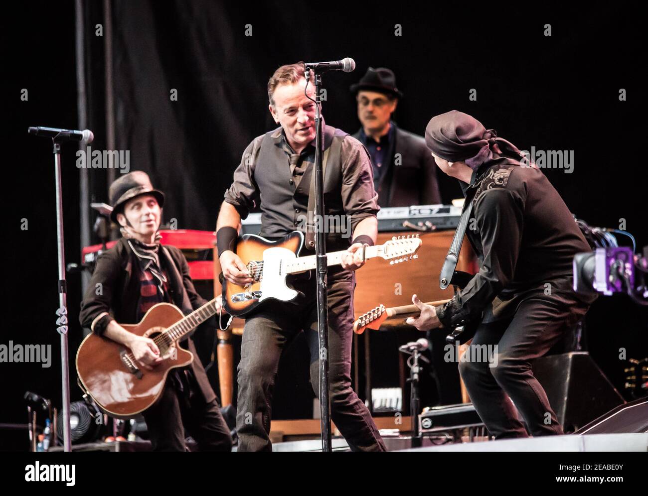 Bruce Springsteen and the EStreet Band live on stage at Wembley