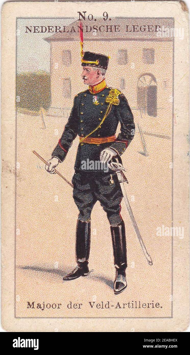 nederlandsche-leger-no-9-majoor-der-veld-artillerie-stock-photo-alamy