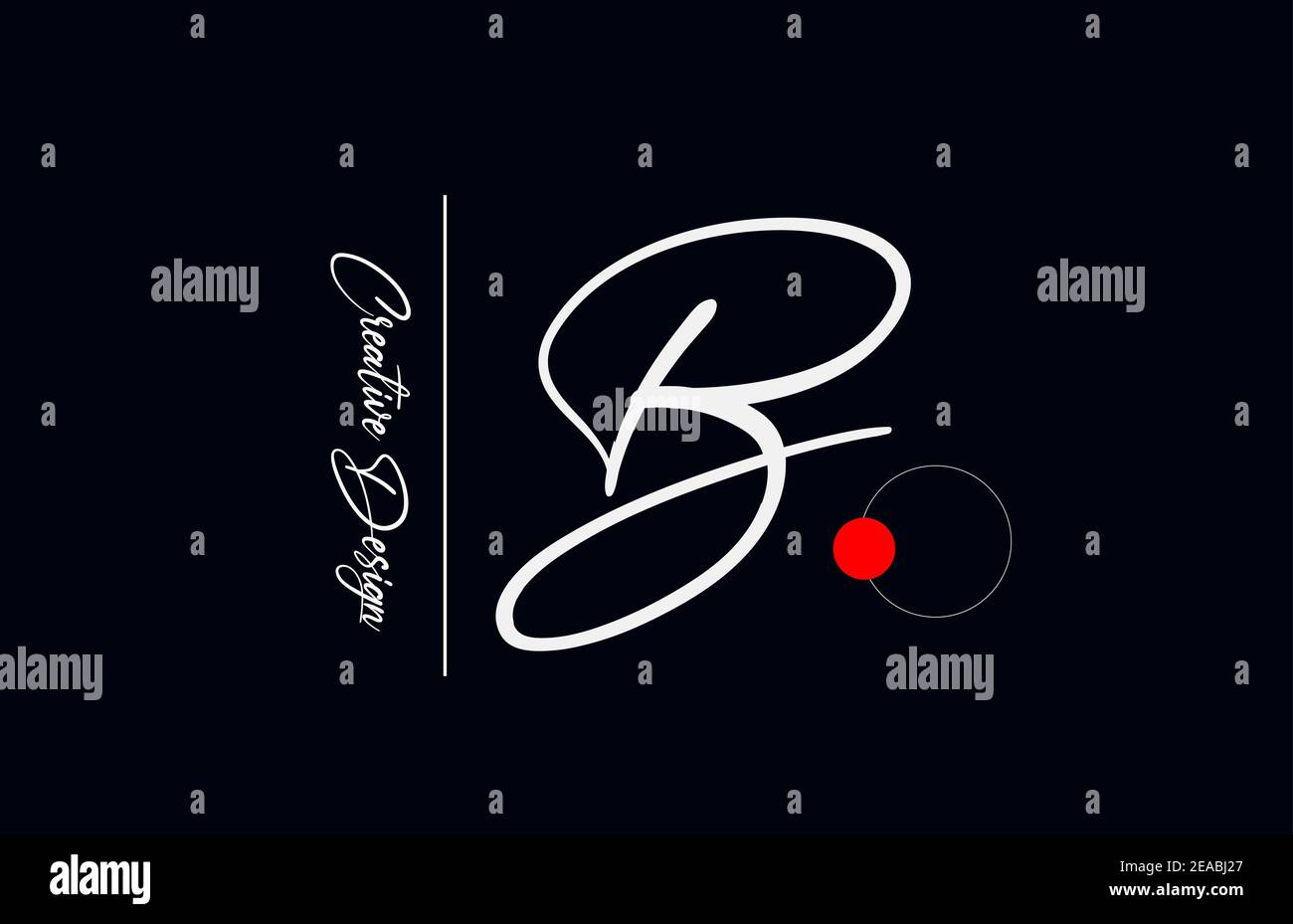 B letter alphabet logo for business. Elegant creative font for ...