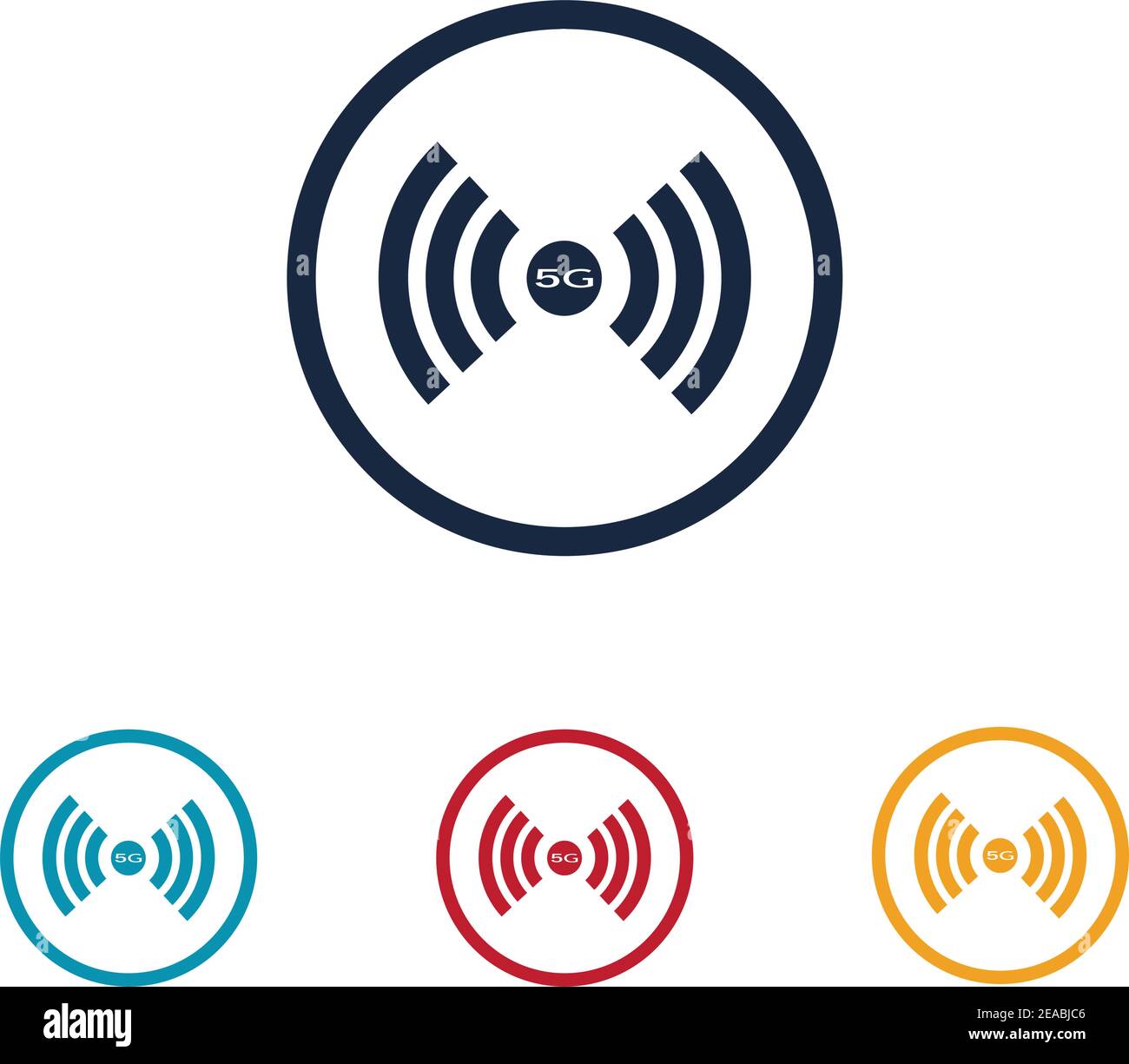 5g logo sign vector templateVector technology icon network sign 5G Stock Vector