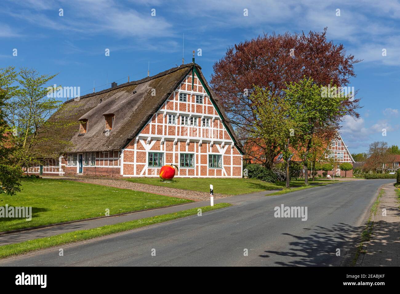 Altländer farmhouse in Huttfleth, Steinkirchen, Altes Land, Stade