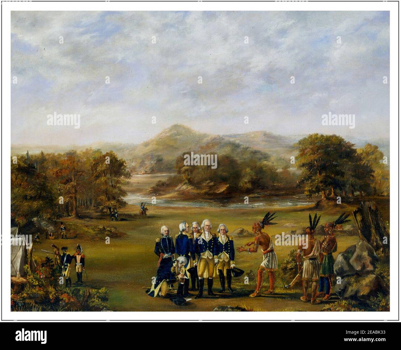 Negotiations for the Treaty of Greenville with General Anthony Wayne