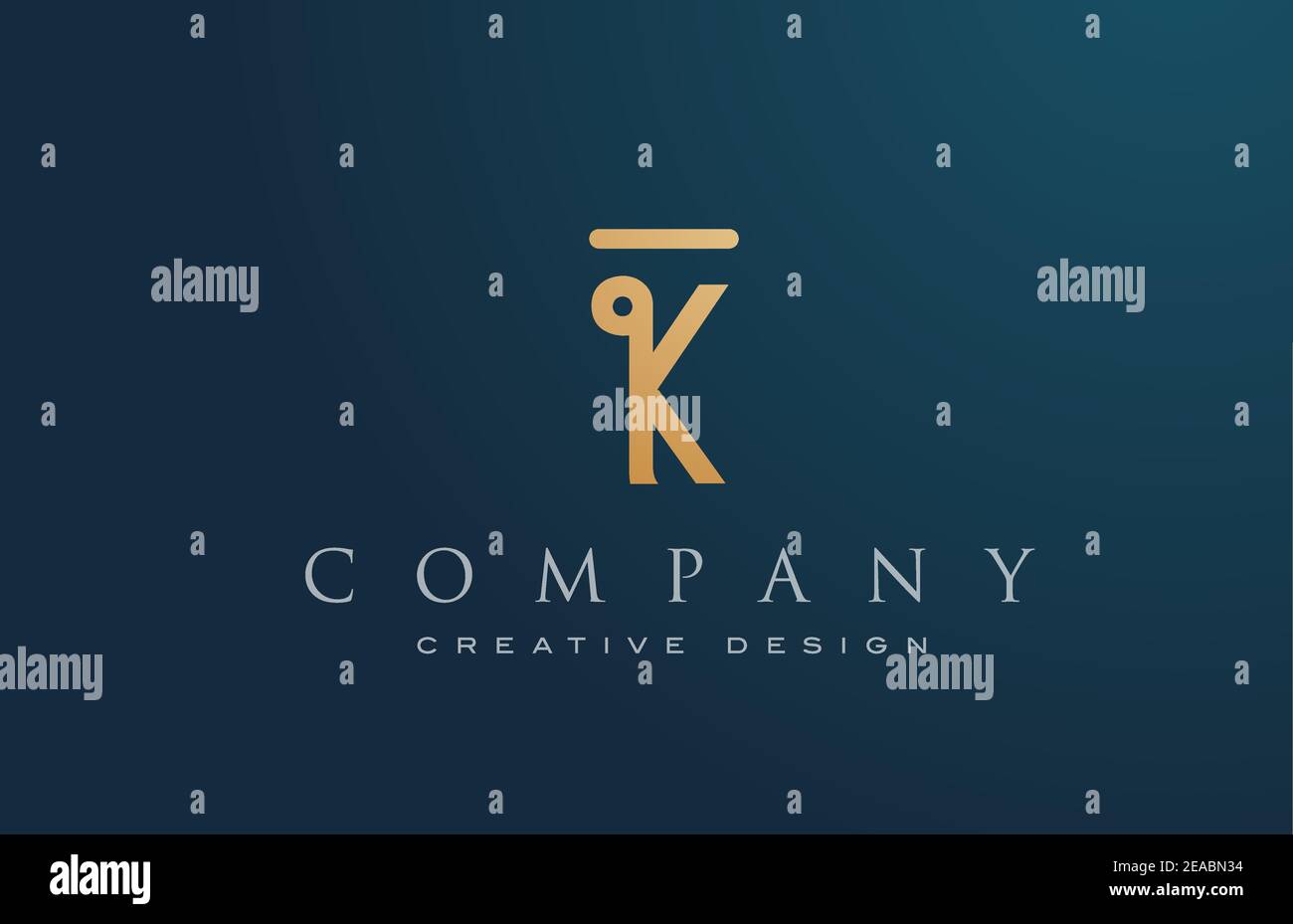 K gold golden alphabet letter logo icon design. Lettering and corporate ...